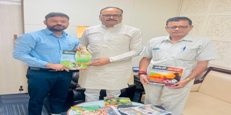उपमुख्यमंत्री ब्रजेश पाठक से मिली फसल क्रांति की टीम, किसान हित और खेल प्रोत्साहन को लेकर हुई महत्वपूर्ण चर्चा