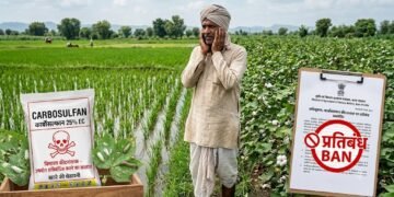 कार्बोसल्फान कीटनाशक पर केंद्र सरकार के प्रस्तावित प्रतिबंध का किसानों पर असर
