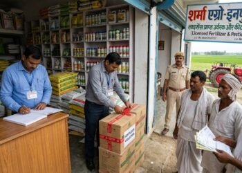 मोतिहारी में 7 उर्वरक व कीटनाशक विक्रेताओं पर कार्रवाई