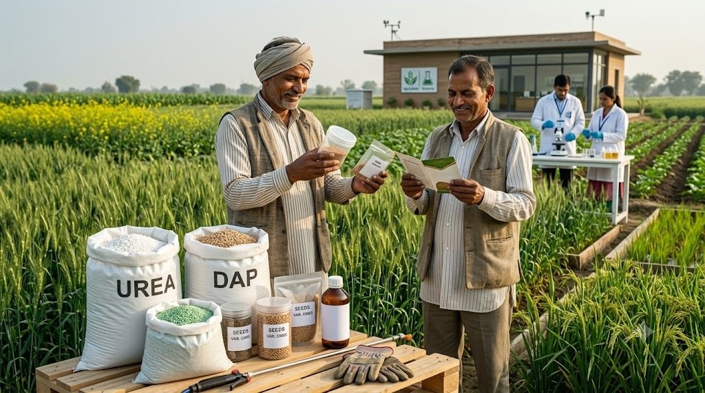 नए बीज कानून और उर्वरक के साथ खेत में किसान
