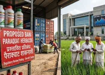 भारत में पैराक्वाट डाइक्लोराइड पर प्रस्तावित प्रतिबंध से कृषि रसायन उद्योग पर असर का सांकेतिक चित्र