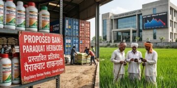 भारत में पैराक्वाट डाइक्लोराइड पर प्रस्तावित प्रतिबंध से कृषि रसायन उद्योग पर असर का सांकेतिक चित्र