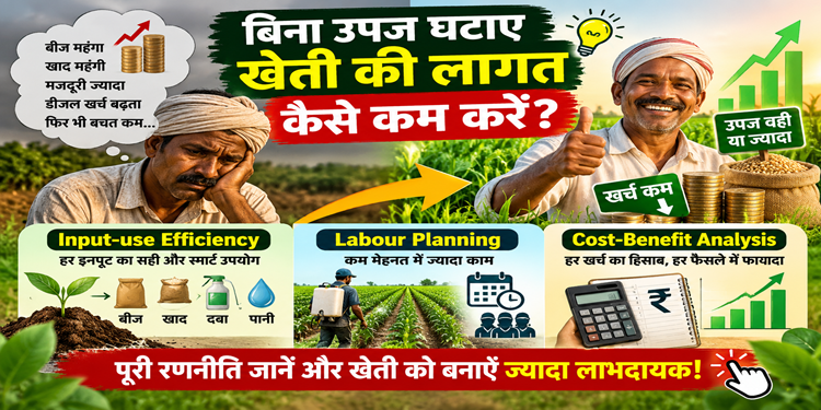 How can you reduce farming costs without reducing yields? A comprehensive strategy for farmers covering input-use efficiency, labor planning, and cost-benefit analysis.