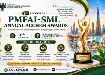 कृषि क्षेत्र में फसल सुरक्षा, उत्पादकता, Innovation और Sustainable Agriculture को बढ़ावा देने में Agrochemical Industry की भूमिका लगातार महत्वपूर्ण होती जा रही है। इसी दिशा में Pesticides Manufacturers & Formulators Association of India (PMFAI) द्वारा आयोजित PMFAI-SML Annual Agchem Awards का 9वां संस्करण 18 जनवरी 2027 को दुबई, UAE में आयोजित किया जाएगा। कार्यक्रम का आयोजन Le Méridien Hotel & Conference Centre, Dubai में प्रस्तावित है। PMFAI-SML Annual Agchem Awards को Agrochemical Industry में उत्कृष्ट कार्य, नए विचारों, नेतृत्व और Innovation को पहचान देने वाले प्रमुख आयोजनों में शामिल किया जाता है। इस वर्ष के आयोजन की Theme “Recognizing people, ideas and innovations for a stronger and more sustainable agchem industry” रखी गई है। इसका उद्देश्य कृषि रसायन उद्योग से जुड़े उन लोगों, संस्थानों और Innovations को पहचानना है, जो कृषि की productivity, food security और environmental sustainability को आगे बढ़ाने में योगदान दे रहे हैं। कार्यक्रम की मुख्य Theme “Celebrating Innovation. Recognizing Excellence. Strengthening the Agchem Industry.” है, जो कृषि रसायन क्षेत्र में Innovation और Excellence को प्रोत्साहित करने के साथ Industry के भविष्य को अधिक sustainable बनाने पर जोर देती है। 18 जनवरी 2027 को दुबई में होगा आयोजन प्रचार सामग्री के अनुसार 9th Edition of PMFAI-SML Annual Agchem Awards का आयोजन 18 जनवरी 2027 को दुबई के Le Méridien Hotel & Conference Centre में किया जाएगा। आयोजन में Agrochemical Industry से जुड़े उद्योग प्रतिनिधियों, Professionals, Experts और अन्य Stakeholders के शामिल होने की उम्मीद है। कृषि में कीट एवं रोग प्रबंधन, Crop Protection, उत्पादन लागत, खाद्य सुरक्षा और पर्यावरणीय चुनौतियों के बीच Agrochemical Industry में लगातार नई तकनीकों और बेहतर उत्पादों की आवश्यकता बढ़ रही है। ऐसे में Industry के भीतर किए जा रहे महत्वपूर्ण कार्यों और Innovations को पहचानने के लिए इस तरह के Awards महत्वपूर्ण मंच उपलब्ध कराते हैं। PMFAI-SML Annual Agchem Awards के माध्यम से कृषि रसायन क्षेत्र में काम करने वाले लोगों और संस्थाओं की उपलब्धियों को सामने लाने के साथ Industry के भविष्य को लेकर संवाद का अवसर भी तैयार होता है। Leadership को मिलेगा सम्मान इस वर्ष के Awards के प्रमुख Highlights में Honouring Leadership को विशेष स्थान दिया गया है। इसके माध्यम से Agrochemical Industry में Outstanding Contributions और Thought Leadership को पहचानने पर जोर दिया गया है। कृषि रसायन उद्योग में नेतृत्व केवल व्यवसाय के विस्तार तक सीमित नहीं है। Product Innovation, Responsible Manufacturing, Farmer-oriented Solutions, Environmental Stewardship और Industry Best Practices जैसे क्षेत्रों में नेतृत्व भी महत्वपूर्ण भूमिका निभाता है। Awards के माध्यम से ऐसे योगदानों को सामने लाने का प्रयास किया जाएगा, जिन्होंने Agrochemical Value Chain को मजबूत करने और कृषि क्षेत्र के लिए बेहतर समाधान विकसित करने में भूमिका निभाई है। Innovation पर रहेगा विशेष फोकस PMFAI-SML Annual Agchem Awards 2027 में Celebrating Innovation को भी प्रमुख Highlight के रूप में शामिल किया गया है। कृषि क्षेत्र में बदलती परिस्थितियों के बीच नई Technology और Innovative Solutions की आवश्यकता लगातार बढ़ रही है। जलवायु परिवर्तन, नई Pest Challenges, फसल उत्पादकता, बेहतर Crop Protection और पर्यावरणीय प्रभावों को ध्यान में रखते हुए Agrochemical Industry में Research & Development का महत्व बढ़ रहा है। नई formulations, बेहतर application technologies, precision agriculture और अधिक प्रभावी crop protection solutions के माध्यम से किसानों की जरूरतों को पूरा करने की दिशा में Industry में लगातार काम किया जा रहा है। ऐसे Innovations को पहचान मिलना अन्य कंपनियों और Professionals को भी नई Technology विकसित करने के लिए प्रोत्साहित कर सकता है। Industry Growth को मिलेगा प्रोत्साहन Award programme के Key Highlights में Inspiring Industry Growth भी शामिल है। इसका उद्देश्य Industry में बेहतर practices को सामने लाना और Global Agchem Value Chain में सकारात्मक प्रभाव पैदा करने वाले कार्यों को प्रोत्साहित करना है। Agrochemical Industry कृषि उत्पादन प्रणाली का एक महत्वपूर्ण हिस्सा है। फसलों को कीट, रोग और खरपतवार से होने वाले नुकसान से बचाने के लिए Crop Protection Solutions की आवश्यकता होती है। हालांकि, इनके Responsible और Balanced Use पर भी लगातार जोर दिया जा रहा है। ऐसे में Industry Growth को केवल उत्पादन और बाजार विस्तार से जोड़ने के बजाय Responsible Innovation, बेहतर Quality Standards, Farmer Awareness और Environmental Responsibility से जोड़ना आवश्यक हो गया है। Sustainable Future पर जोर PMFAI-SML Annual Agchem Awards 2027 का एक महत्वपूर्ण संदेश “Building a Sustainable Future” है। आयोजन के माध्यम से ऐसी Innovation को समर्थन देने पर जोर दिया गया है, जो Agricultural Productivity, Food Security और Environmental Stewardship को आगे बढ़ाने में मदद कर सके। आज कृषि क्षेत्र के सामने एक साथ कई चुनौतियां हैं। बढ़ती आबादी के लिए पर्याप्त Food Production सुनिश्चित करना, प्राकृतिक संसाधनों का संरक्षण करना, किसानों की आय और Productivity में सुधार करना तथा पर्यावरण पर पड़ने वाले प्रभाव को कम करना महत्वपूर्ण लक्ष्य हैं। इस संदर्भ में Sustainable Crop Protection Solutions और Responsible Use of Agrochemicals की भूमिका महत्वपूर्ण हो सकती है। Industry में विकसित होने वाली नई technologies का उद्देश्य जहां फसल सुरक्षा को मजबूत करना है, वहीं संसाधनों के अधिक कुशल उपयोग और पर्यावरणीय जिम्मेदारी को भी ध्यान में रखना आवश्यक है। Global Agchem Value Chain पर नजर PMFAI-SML Annual Agchem Awards का आयोजन दुबई में होने के कारण इसका International Dimension भी महत्वपूर्ण है। Dubai दुनिया के विभिन्न क्षेत्रों के Industry Professionals और Business Stakeholders के लिए एक प्रमुख Global Business Hub है। Agrochemical Industry भी अब केवल किसी एक देश के बाजार तक सीमित नहीं है। Raw Materials, Manufacturing, Formulation, Technology, Research, Distribution और International Trade के माध्यम से Global Value Chain विकसित हो चुकी है। ऐसे में भारत सहित विभिन्न देशों के Agrochemical Industry Stakeholders के लिए Global Platforms पर संवाद और Networking के अवसर महत्वपूर्ण हैं। PMFAI-SML Annual Agchem Awards इसी तरह के Industry Interaction को बढ़ावा देने वाला मंच बन सकता है। SML Limited है Award Sponsor कार्यक्रम की प्रचार सामग्री में SML Limited, जिसे पहले Sulphur Mills Limited के नाम से जाना जाता था, को Award Sponsor के रूप में दर्शाया गया है। SML Limited कृषि क्षेत्र में Crop Protection और संबंधित solutions के क्षेत्र में कार्य करने वाली कंपनी है। Award programme में Sponsorship के माध्यम से Industry Excellence, Innovation और Sustainable Agriculture से जुड़े प्रयासों को मंच प्रदान करने में सहयोग किया जा रहा है। कार्यक्रम की प्रचार सामग्री में PMFAI की Official Website pmfaindia.org और Events से संबंधित Email Events@pmfaindia.org भी साझा किया गया है। कृषि और Food Security के लिए महत्वपूर्ण है Crop Protection दुनिया भर में Agriculture के सामने सबसे बड़ी चुनौतियों में से एक है सीमित प्राकृतिक संसाधनों के बीच बढ़ती खाद्य जरूरतों को पूरा करना। Crop losses को कम करना और उपलब्ध भूमि से बेहतर उत्पादन प्राप्त करना इस चुनौती से निपटने के महत्वपूर्ण उपायों में शामिल हैं। कीट, रोग और खरपतवार फसलों की Productivity को प्रभावित कर सकते हैं। Crop Protection में विभिन्न प्रकार के उपायों का उपयोग किया जाता है, जिनमें Integrated Pest Management, Biological Solutions और Chemical Crop Protection शामिल हैं। ऐसे में Agrochemical Industry के लिए यह आवश्यक हो जाता है कि वह अधिक Effective, Safe और Sustainable Solutions विकसित करे। इसके लिए Research, Innovation और Responsible Use तीनों पर समान रूप से ध्यान देना जरूरी है। Responsible Agchem Industry की दिशा में पहल PMFAI-SML Annual Agchem Awards की Theme भी Industry को अधिक Sustainable और मजबूत बनाने पर केंद्रित है। “Recognizing people, ideas and innovations” के माध्यम से उन उपलब्धियों को पहचानने का संदेश दिया गया है, जो भविष्य की Agriculture को बेहतर बनाने में योगदान कर सकती हैं। Agrochemical sector में Sustainable Development के लिए केवल नई products development ही पर्याप्त नहीं है। Manufacturing processes में efficiency, waste reduction, environmental management, product quality, farmer education और सही application practices भी महत्वपूर्ण हैं। Industry के विभिन्न Stakeholders के बीच बेहतर संवाद से इन मुद्दों पर knowledge sharing को बढ़ावा मिल सकता है। Awards से बढ़ेगा Innovation का उत्साह किसी भी Industry में Awards और Recognition Professionals तथा Organizations को अपने काम में बेहतर प्रदर्शन के लिए प्रोत्साहित कर सकते हैं। Agrochemical sector में भी Research और Innovation के क्षेत्र में काम करने वाले Scientists, Companies और Professionals के लिए ऐसी पहचान महत्वपूर्ण हो सकती है। PMFAI-SML Annual Agchem Awards में Leadership, Innovation, Industry Growth और Sustainable Future जैसे विषयों को Highlight किया जाना बताता है कि आयोजन में केवल Commercial Success के बजाय Industry के व्यापक विकास और भविष्य की चुनौतियों पर भी ध्यान केंद्रित किया जा रहा है। भारत की Agrochemical Industry के लिए भी महत्वपूर्ण मंच भारत दुनिया के प्रमुख कृषि उत्पादक देशों में शामिल है और यहां Crop Protection Products की मांग Agriculture की जरूरतों से सीधे जुड़ी हुई है। भारतीय Agrochemical Industry में Domestic Market के साथ-साथ Export की भी महत्वपूर्ण भूमिका है। ऐसे Global Industry Events भारतीय कंपनियों और Professionals को International Stakeholders के साथ संपर्क बढ़ाने, नई Technologies को समझने और Global Market Trends पर चर्चा करने का अवसर प्रदान कर सकते हैं। PMFAI जैसे Industry Associations इस प्रकार के मंचों के माध्यम से भारतीय Agrochemical Industry की उपलब्धियों और संभावनाओं को International Level पर प्रस्तुत करने में भूमिका निभा सकते हैं। 2027 में Sustainable Agriculture की दिशा में नई चर्चा PMFAI-SML Annual Agchem Awards 2027 ऐसे समय में आयोजित हो रहा है जब Agriculture में Sustainability एक प्रमुख Global Priority बन चुकी है। किसानों को बेहतर उत्पादन देने के साथ प्राकृतिक संसाधनों की रक्षा, पर्यावरणीय प्रभावों में कमी और Food Security सुनिश्चित करना भी आवश्यक है। Agrochemical Industry के सामने इसलिए दोहरी जिम्मेदारी है—एक ओर किसानों को प्रभावी Crop Protection Solutions उपलब्ध कराना और दूसरी ओर ऐसे products और technologies विकसित करना, जो Responsible Agriculture को support करें। Innovation, Research और Sustainable Practices के बीच बेहतर तालमेल से कृषि क्षेत्र के सामने मौजूद कई चुनौतियों से निपटने की संभावनाएं बढ़ सकती हैं। दुबई में जुटेगा Agrochemical Sector का ध्यान 18 जनवरी 2027 को Dubai में होने वाला PMFAI-SML Annual Agchem Awards का 9वां संस्करण Agrochemical Industry के लिए एक महत्वपूर्ण Industry Gathering के रूप में सामने आ रहा है। आयोजन में Leadership, Innovation, Industry Growth और Sustainable Agriculture जैसे मुद्दों को प्रमुखता दी गई है। कार्यक्रम का व्यापक संदेश है कि भविष्य की Agrochemical Industry केवल अधिक उत्पादन और Commercial Expansion तक सीमित नहीं हो सकती। उसे Innovation, Sustainability, Food Security और Environmental Responsibility के साथ आगे बढ़ना होगा। PMFAI-SML Annual Agchem Awards 2027 इसी दिशा में उन लोगों, Ideas और Innovations को पहचान देने का प्रयास है, जो कृषि रसायन उद्योग को अधिक मजबूत, जिम्मेदार और Sustainable बनाने में योगदान दे रहे हैं। 18 जनवरी को दुबई में आयोजित होने वाला यह कार्यक्रम Industry के लिए उपलब्धियों को सम्मानित करने के साथ भविष्य की Agriculture और Crop Protection Solutions पर विचार-विमर्श का अवसर भी प्रदान करेगा।