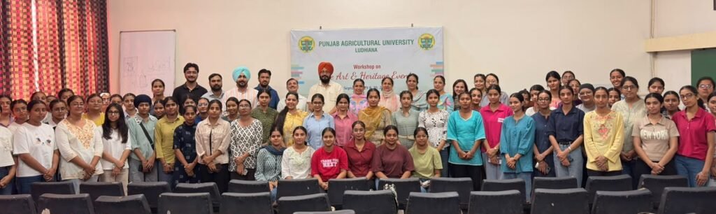 Two-day Fine Arts and Heritage Workshop at PAU, over 200 students received training