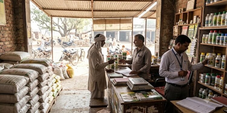 गैर-सब्सिडी वाले उर्वरकों की बिक्री और खाद की दुकान पर उर्वरक उत्पाद